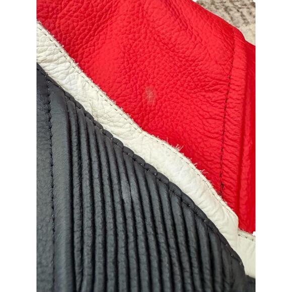 Ducati Performance Dainese Corse Leather Jacket Mens Y2K Motorcycle Biker 56 - Picture 11 of 16